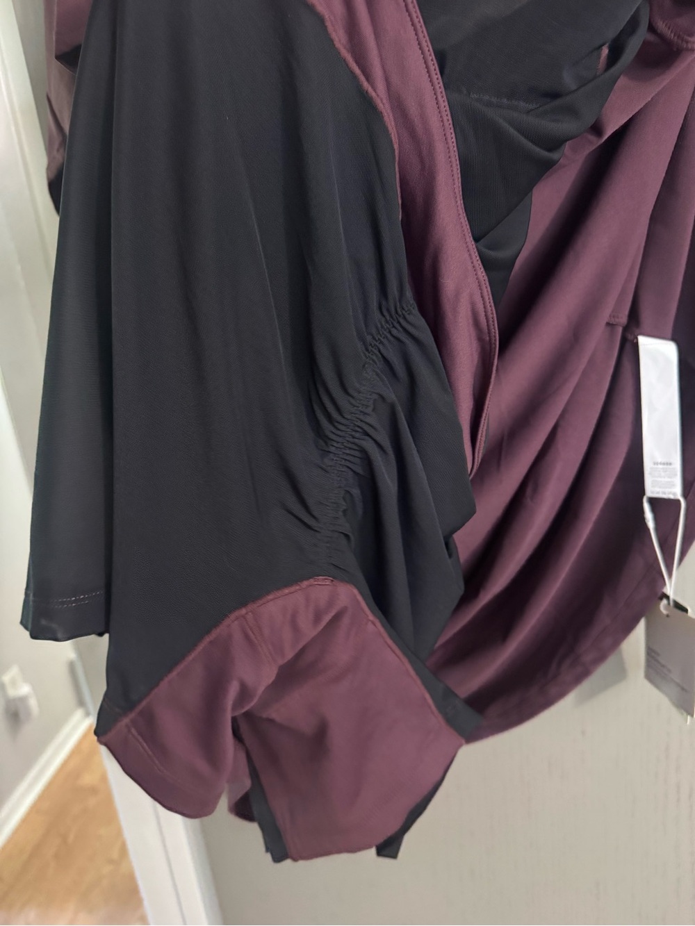 HALARA Plum Long-Sleeve Lace-Sleeve A-Line Dress - Picture 7 of 11